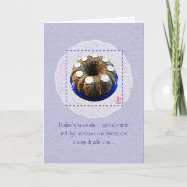 Bundna Cake Grattiss Greeting Card Kort (Framsida)