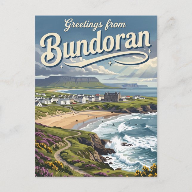 Bundoran Irland Vykort (Framsida)