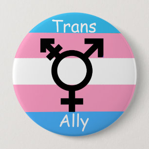 Bundsförvant för medvetenhet för Transgender f Knapp