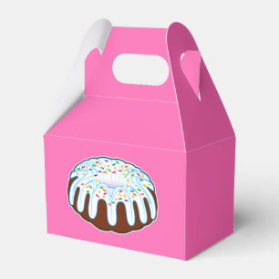 Bundt Cake med Sprinkles Presentaskar