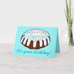 Bundt tårtafödelsedag! kort