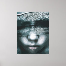 Bundvy: Tvingad tystnad Canvastryck