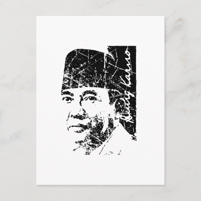 Bung Karno Vykort (Framsida)