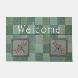 Bungalow Door mat med Dragonfly-plattor
