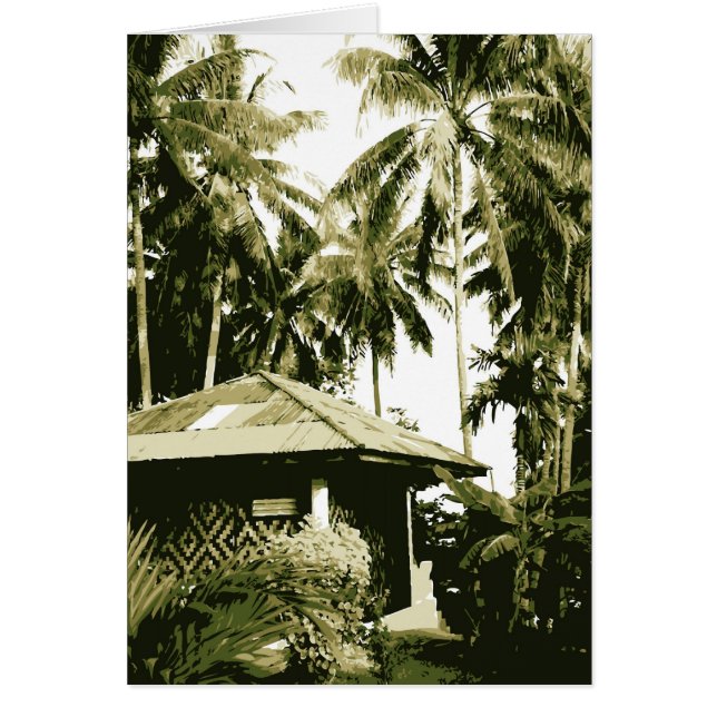 Bungalow Hälsningskort (Framsidan)