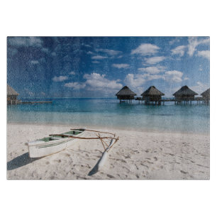Bungalower från strand Motu Toopua