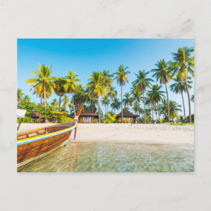 Bungalows på stranden   Ko Mook, Thailand Vykort