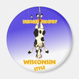 Bungee Jumpin' Wisconsin stil Magnet