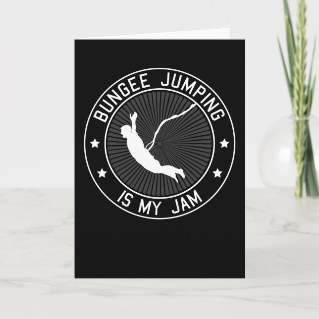 Bungee Jumping Bungy Jumping Say Gift Kort (Framsida)