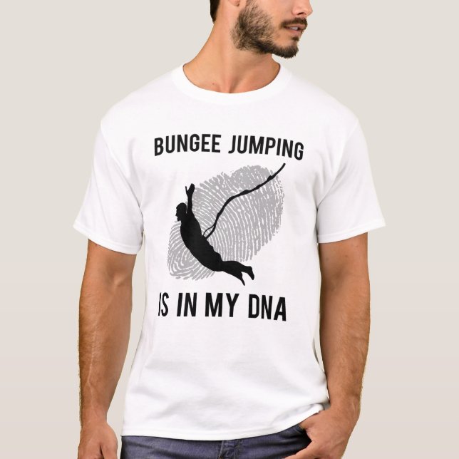 Bungee Jumping Bungy Jumping Ssticking T Shirt (Framsida)
