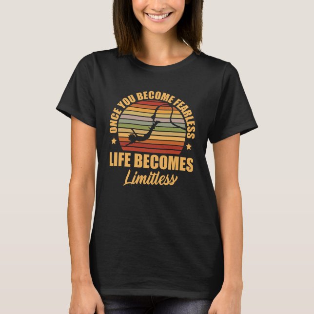 Bungee Jumping Mode On Bungee Jumper Adrenaline T Shirt (Framsida)