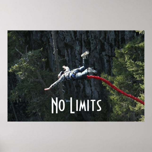 Bungeejump utan gränser poster (Framsidan)