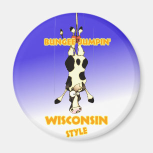 BungeeJumpin Wisconsin stil Magnet
