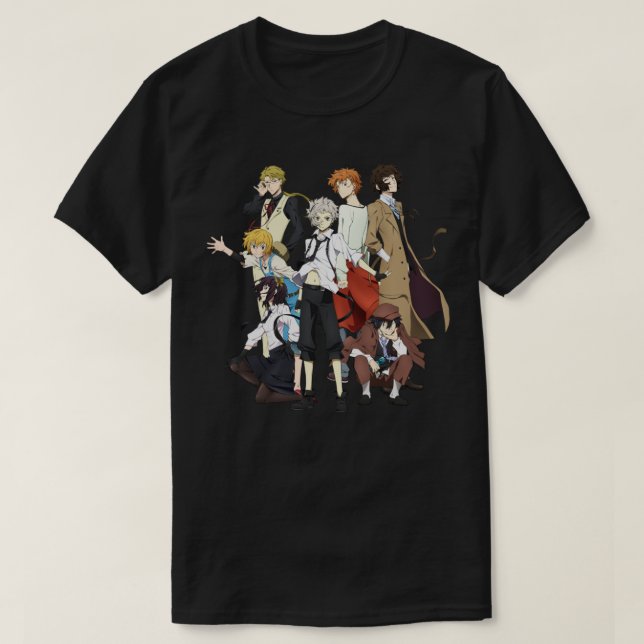 Bungou Stray Hundar Wan 3 T Shirt (Design framsida)