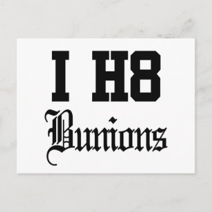 bunions vykort