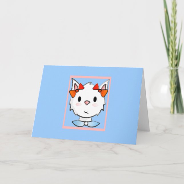 Bunita Bunny's Påsk-fotokort Helgkort (Framsida)