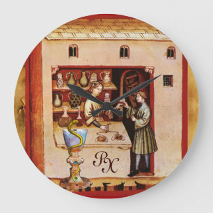 BUNKE AV HYGEIA-MONOGRAMmedicinen, apotek Stor Klocka