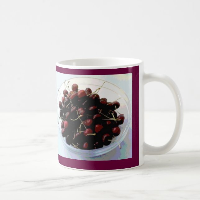 Bunke av körsbärmuggen kaffemugg (Höger)