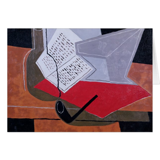 Bunke och bok hälsningskort (Framsidan Horizontal)