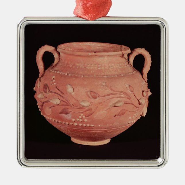 Bunke som finnas på Coptos, övreegypten Julgransprydnad Metall (Framsidan)