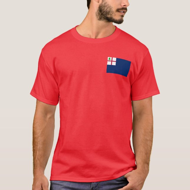 Bunker Backe Flagga T Shirt (Framsida)