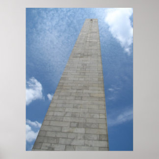 Bunker Backe monument i Boston Poster