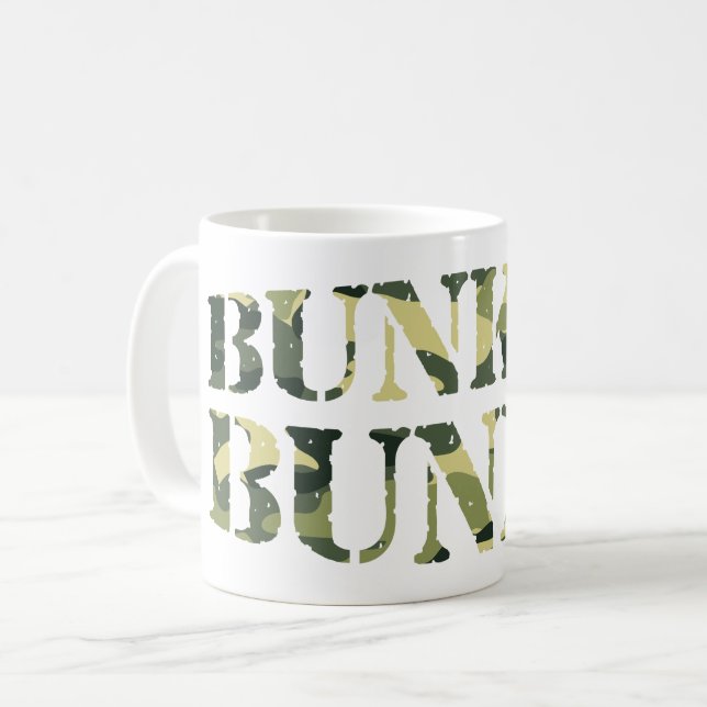 BUNKER BUNNY CAMO/CAMOUFLAGE KAFFEMUGG (Framsida vänster)