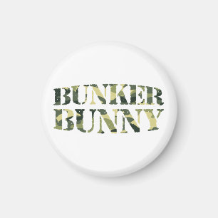 BUNKER BUNNY CAMO/CAMOUFLAGE MAGNET