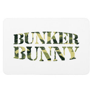 BUNKER BUNNY CAMO/CAMOUFLAGE MAGNET
