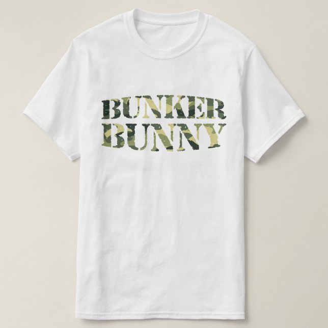BUNKER BUNNY CAMO/CAMOUFLAGE T SHIRT (Design framsida)