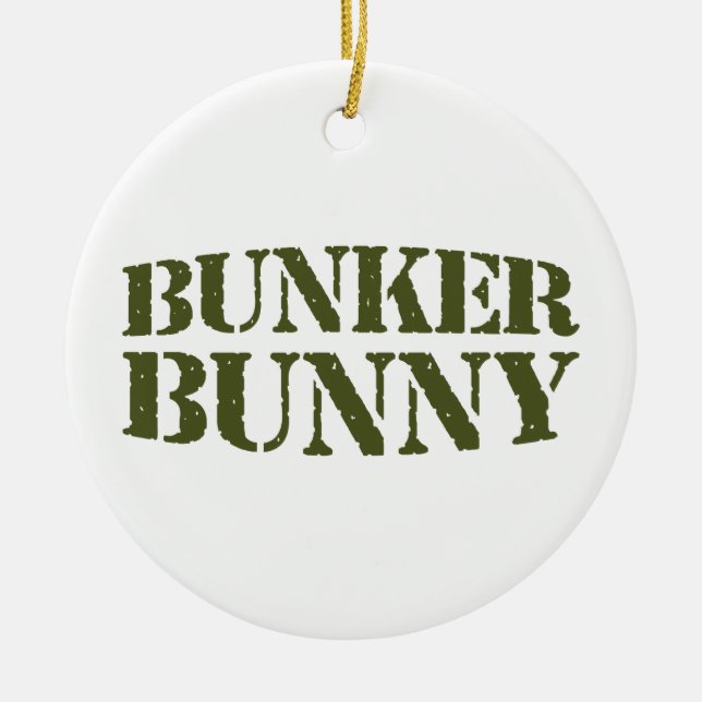 BUNKER BUNNY JULGRANSPRYDNAD KERAMIK (Framsidan)