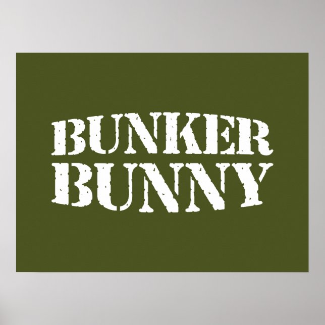 BUNKER BUNNY POSTER (Framsidan)