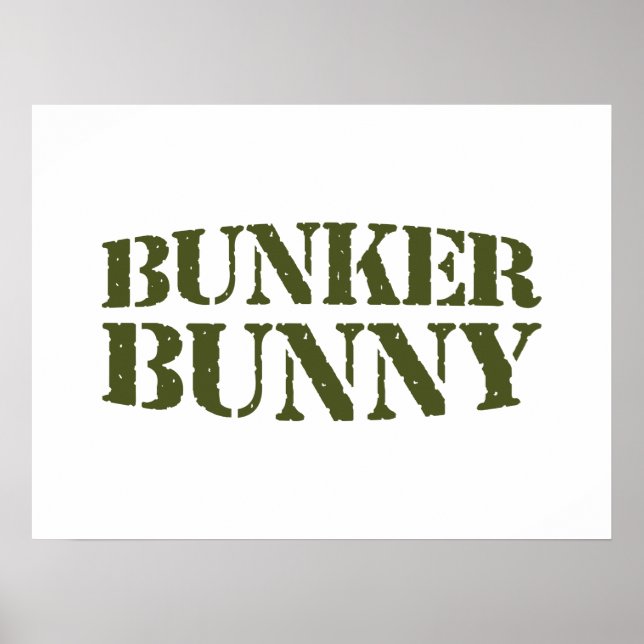 BUNKER BUNNY POSTER (Framsidan)