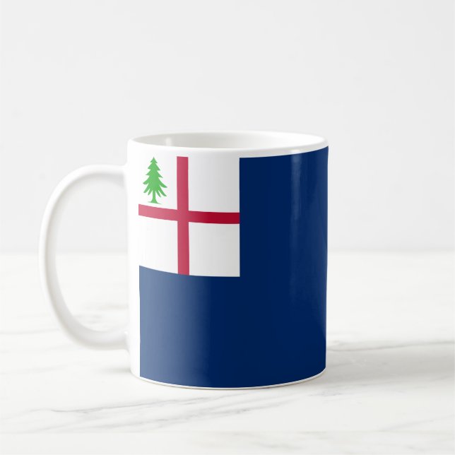 Bunker Hill-flagga Kaffemugg (Vänster)