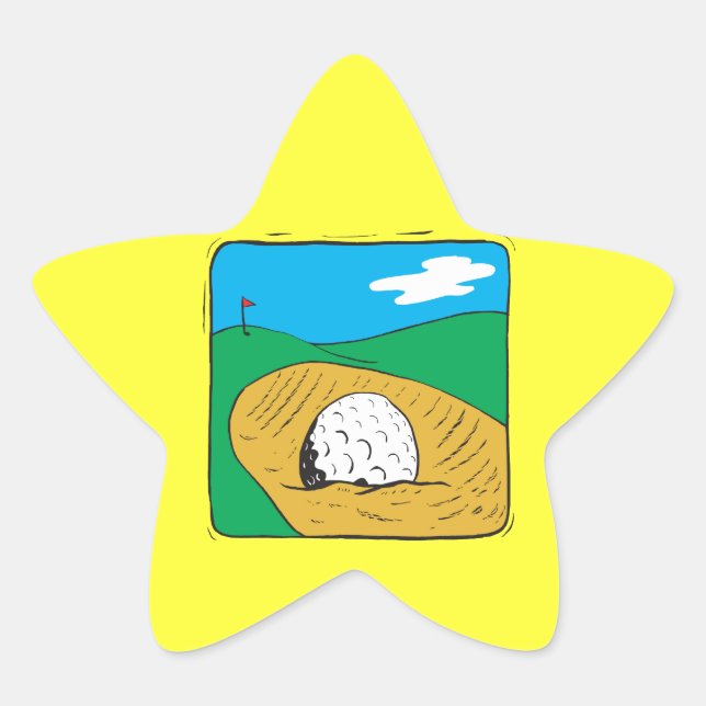 Bunker Stjärnformat Klistermärke (Framsida)