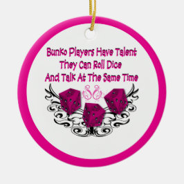 Bunkospelare har talangprydnaden julgransprydnad keramik