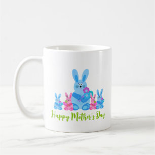 Bunnier med blommor kaffemugg