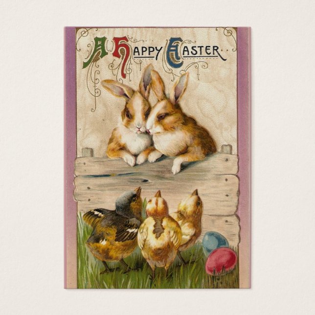 Bunnier och Chickar Visitkort (Framsidan)