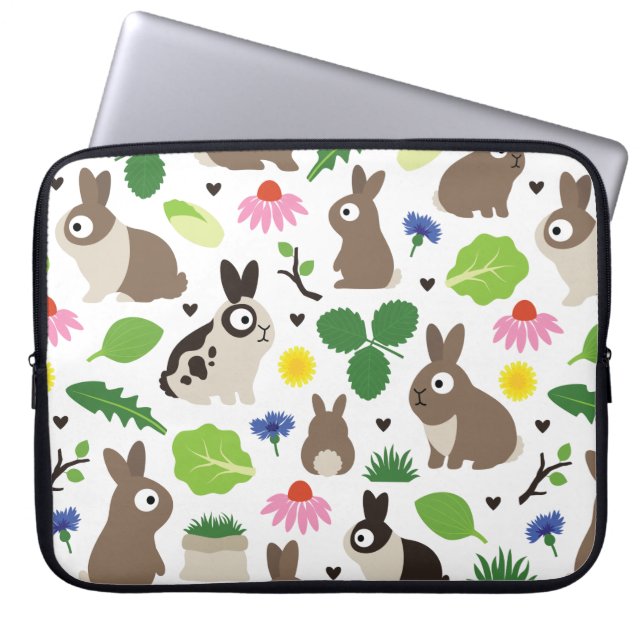 Bunnier och deras kappor laptop fodral (Framsidan)