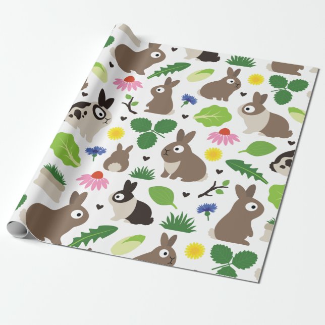 Bunnier och deras kappor presentpapper (Utrullad)
