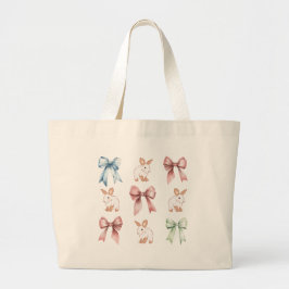 Bunnies and Bows Drawstring Backpack Jumbo Tygkasse