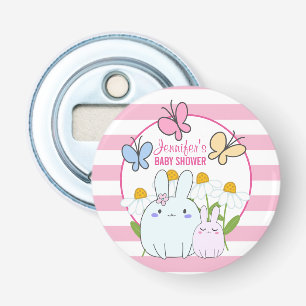 Bunnies, Butterflies & Daisys Baby Shower Flasköppnare