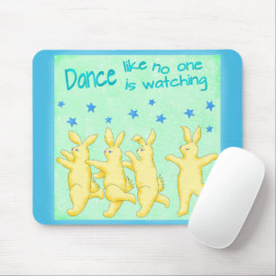 Bunnies dansar som ingen tittar på Gultens Grönt Musmatta