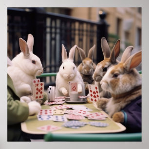 Bunnies, de blåser, satsar och ger sig på att vinn poster
