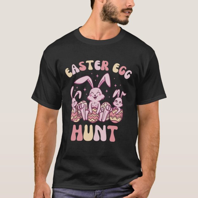 Bunnies Easter Egg Hunt  Bunny Easter for Boys Gir T Shirt (Framsida)