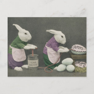Bunnies gör vykortet för ägg vykort