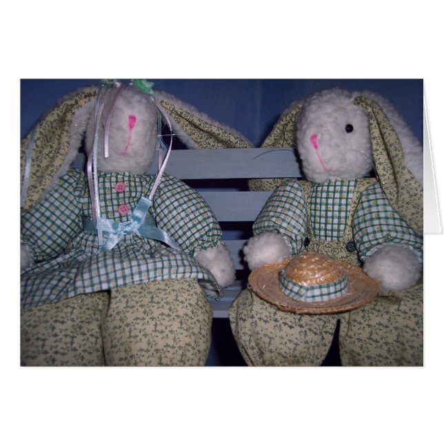 Bunnies Hälsningskort (Framsidan Horizontal)