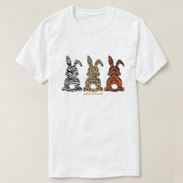Bunnies i djurtryckerier t shirt