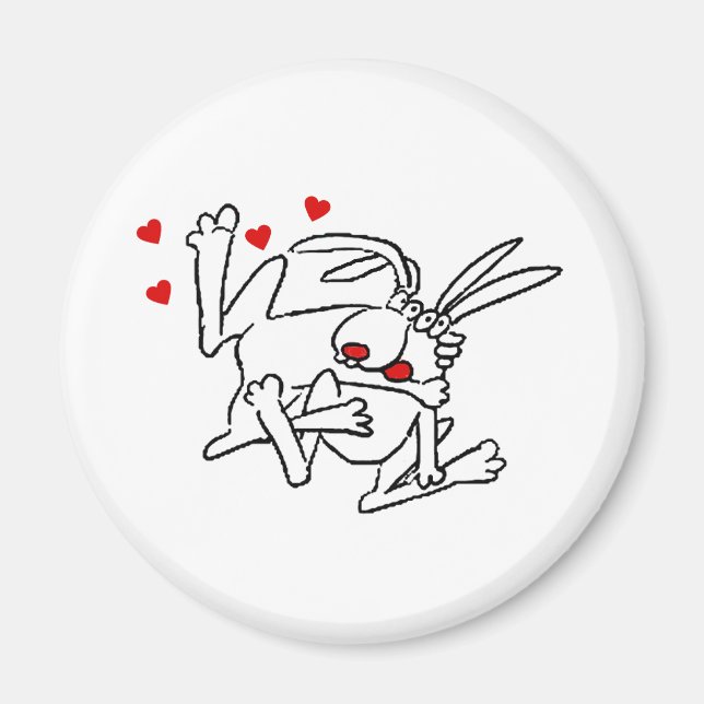Bunnies i Kärlek Magnet (Framsidan)