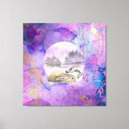 Bunnies i Lavender Dream Canvastryck